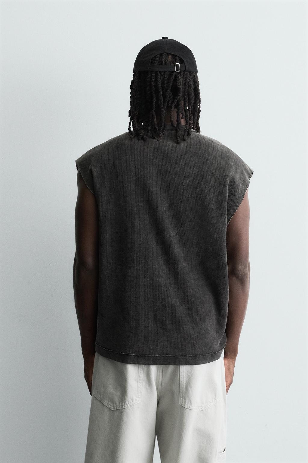 Майка с вязаным принтом лошади