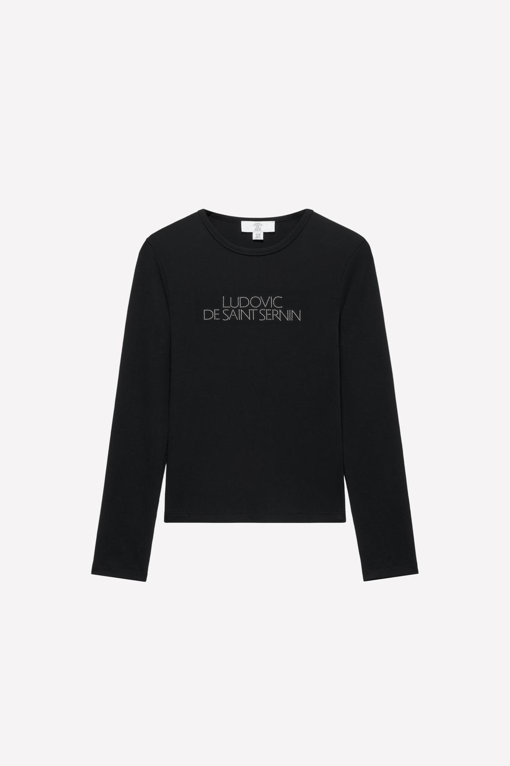 Футболка с логотипом из страз ludovic de saint sernin x zara