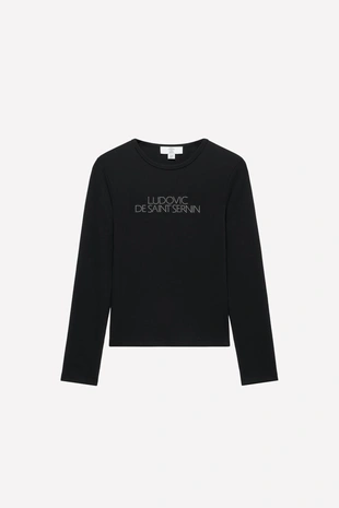 Футболка с логотипом из страз LUDOVIC DE SAINT SERNIN X ZARA