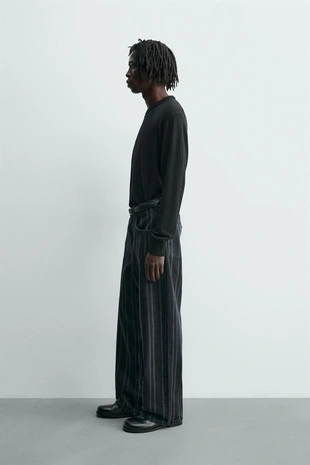 Джинсы RELAXED FIT в полоску- Заказать в России