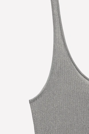 Grey | 1758/627/802 - Zara Топ из тонкого вязаного материала LUDOVIC DE SAINT SERNIN X ZARA