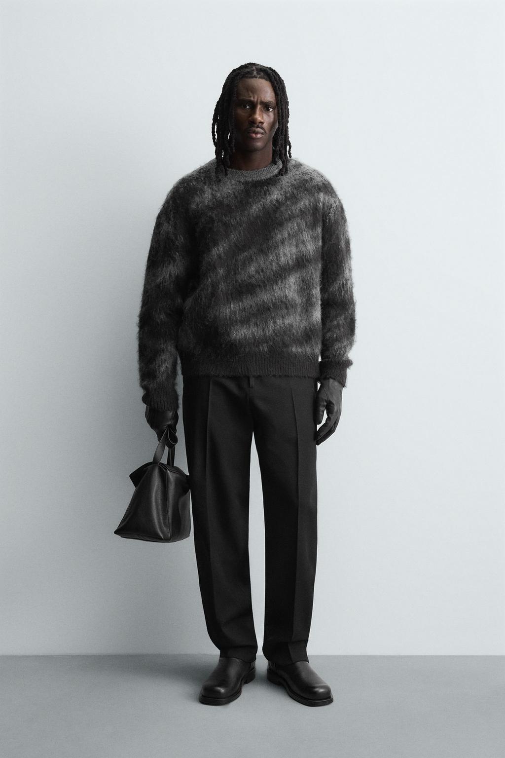 ЖАККАРДОВЫЙ СВИТЕР С НАЧЕСОМ