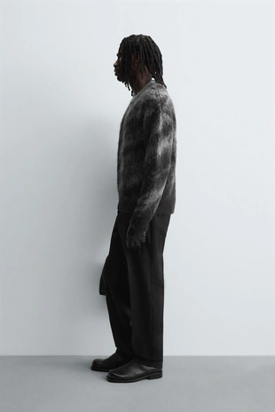 Жаккардовый свитер с начесом- Заказать в России