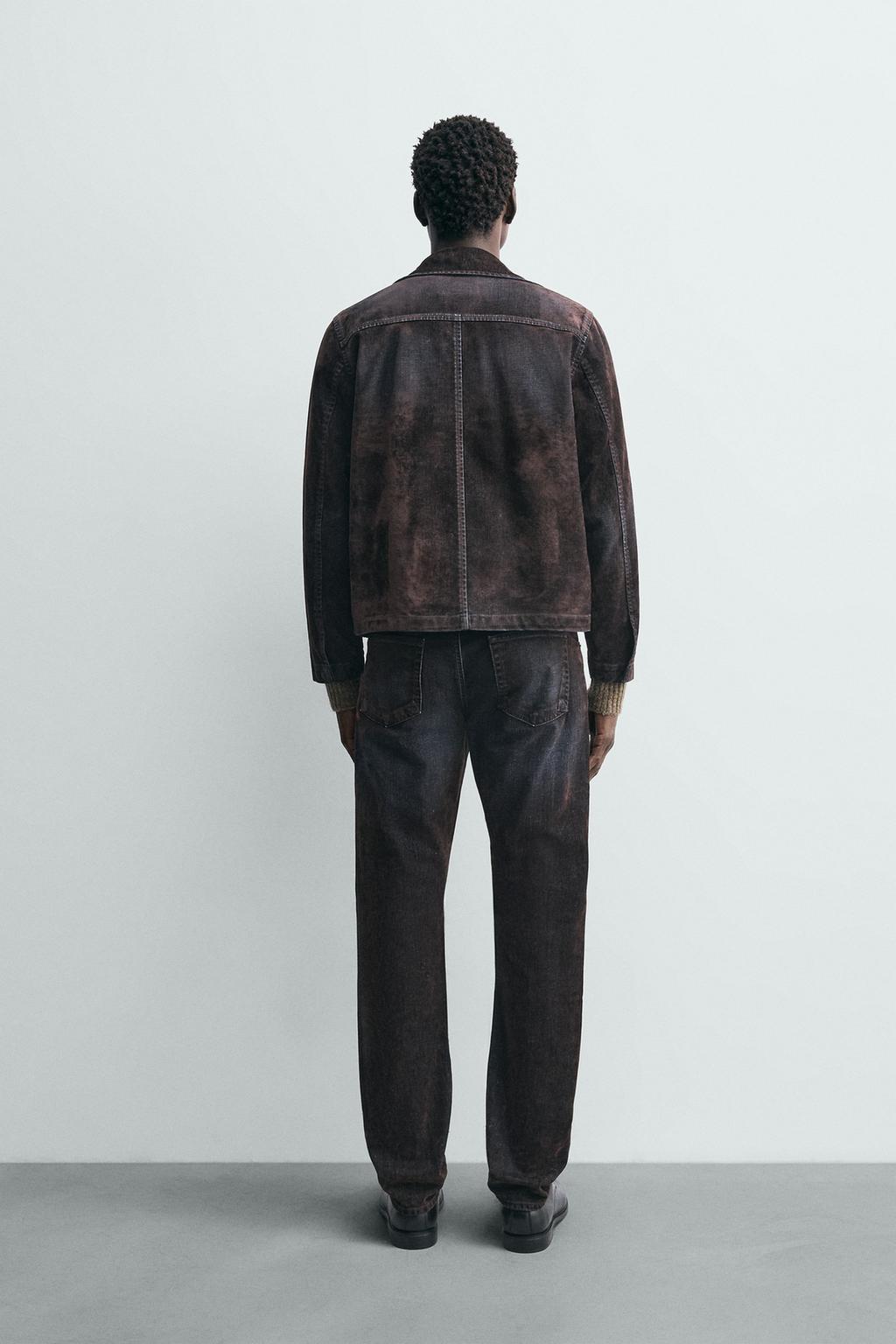 ДЖИНСЫ RELAXED FIT С ФЛОКИРОВАНИЕМ ПОД БАРХАТ