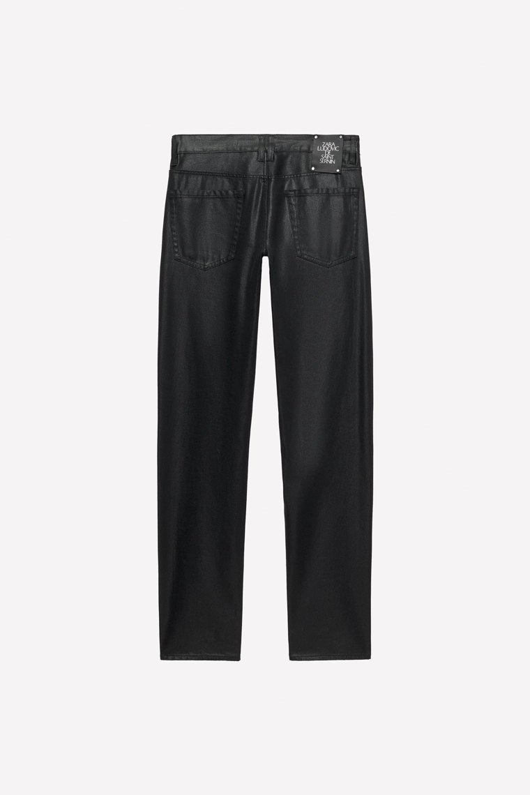 Узкие джинсы с восковым эффектом ludovic de saint sernin x zara