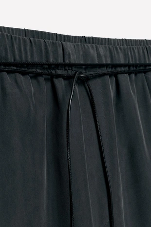 Брюки из 100% шелка с поясом LUDOVIC DE SAINT SERNIN X ZARA- Заказать в России