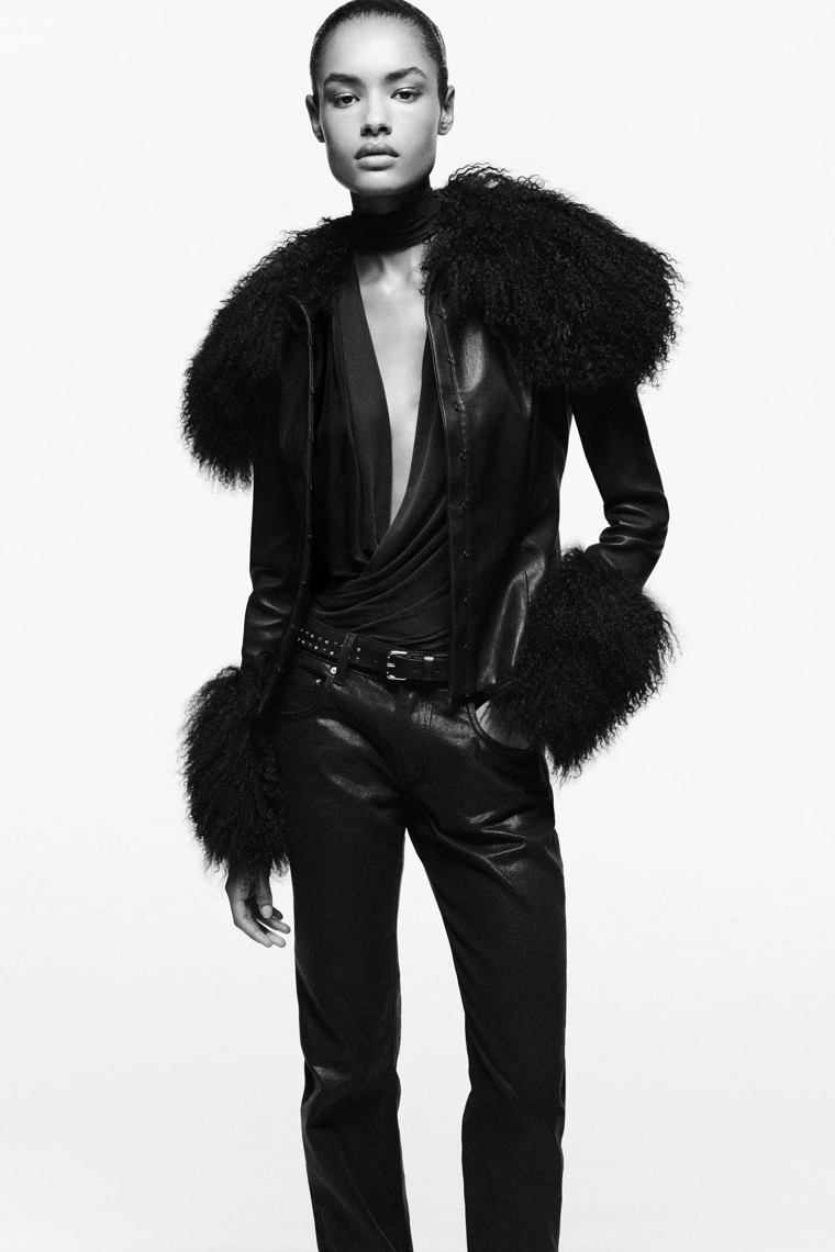 Прилегающий кожаный пиджак ludovic de saint sernin x zara