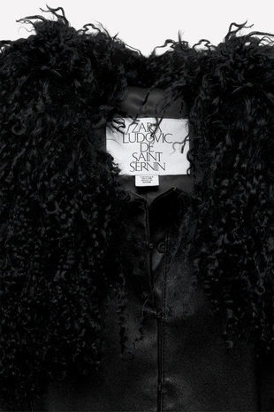 Кожаный приталенный пиджак LUDOVIC DE SAINT SERNIN X ZARA- Заказать в России