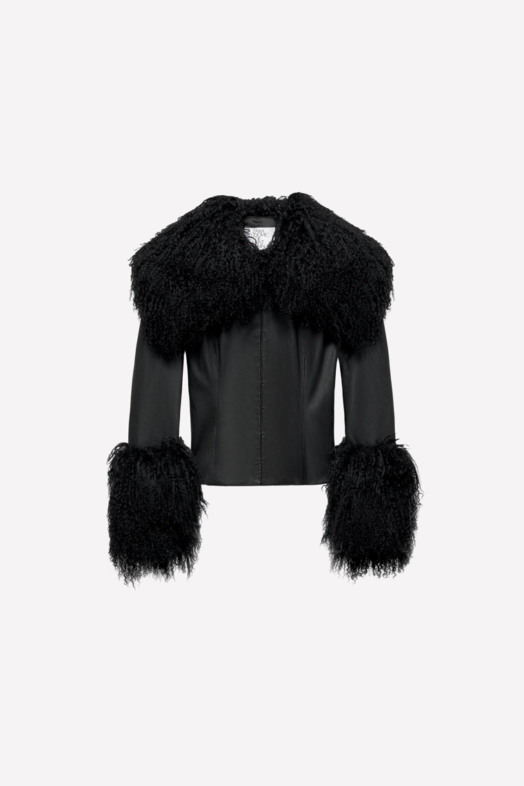 Прилегающий кожаный пиджак ludovic de saint sernin x zara