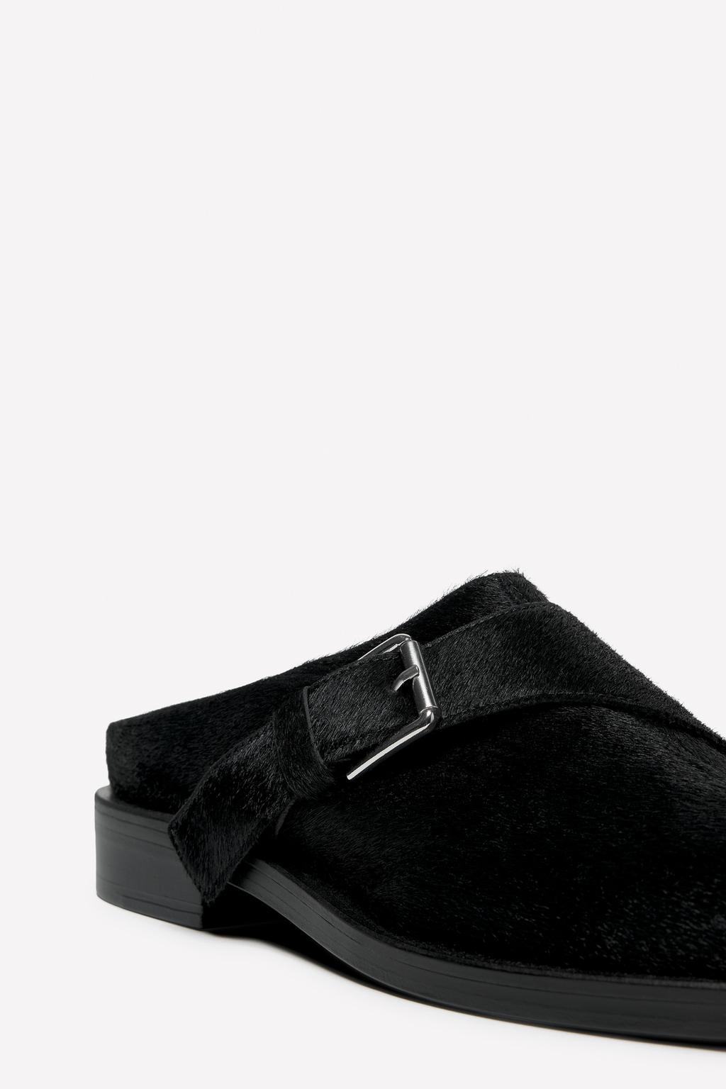 Деревянные сабо ludovic de saint sernin x zara из кожи