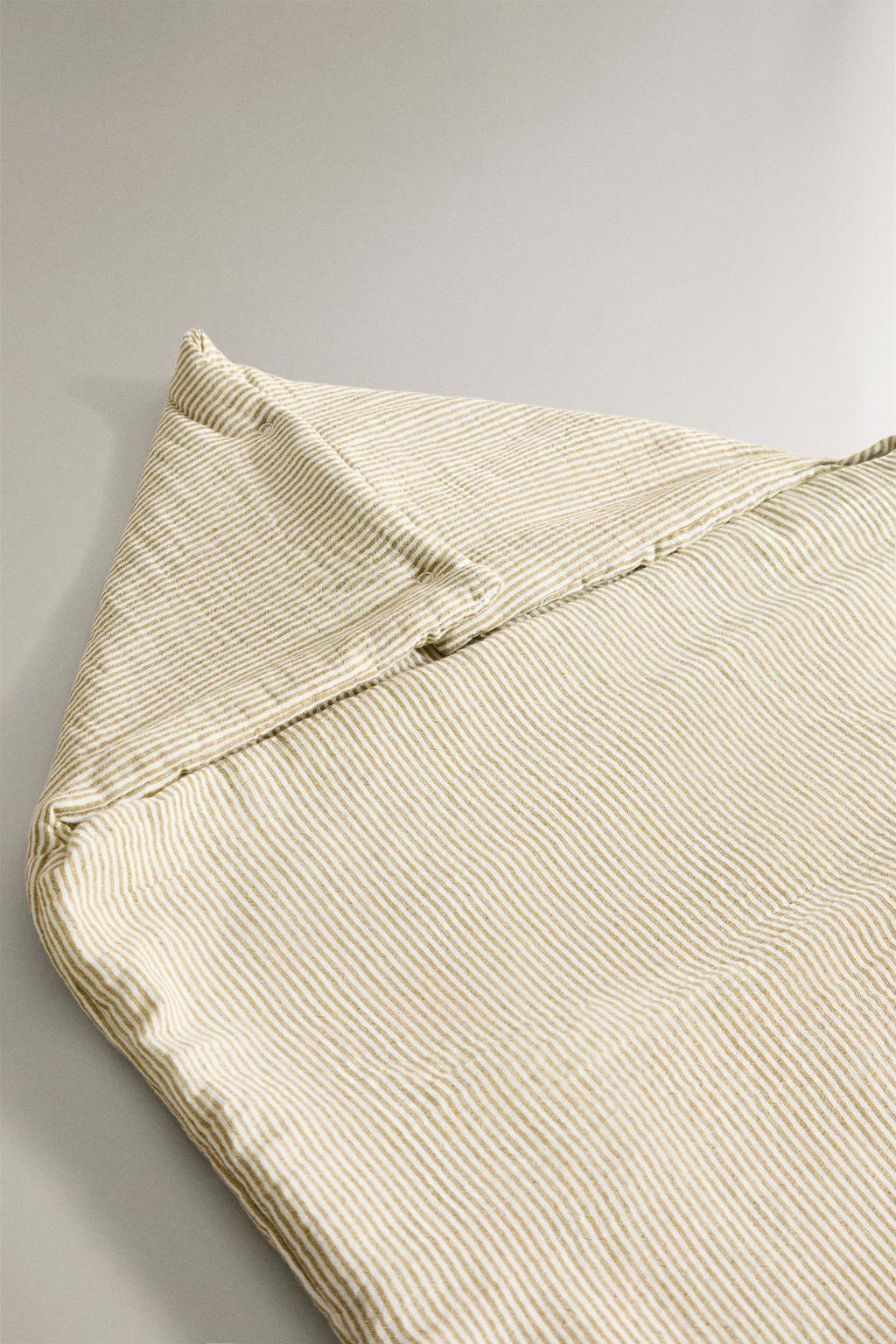 Пеленка для колыбели из муслина в полоску