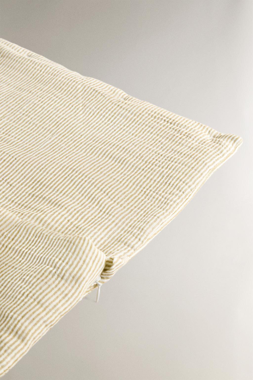 Пеленка для колыбели из муслина в полоску