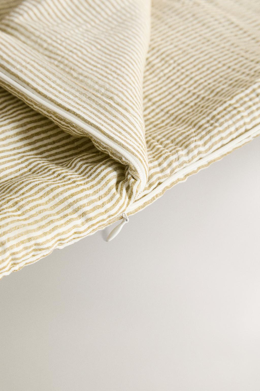 Пеленка для колыбели из муслина в полоску