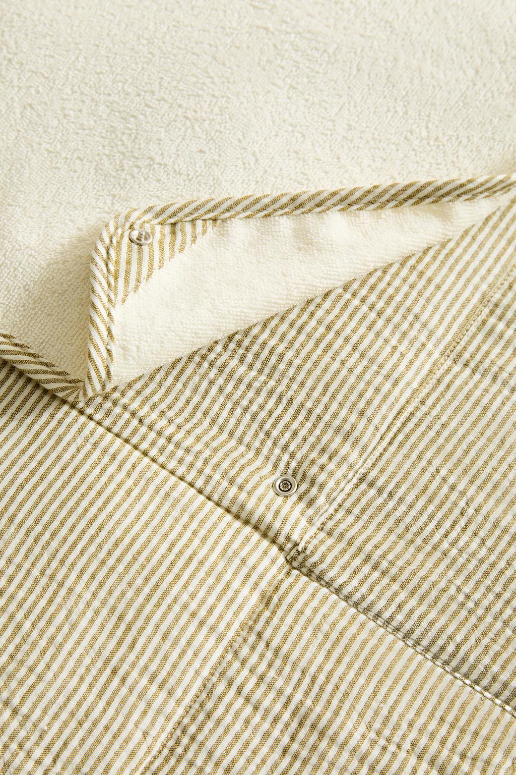 Портативный пеленальный мат из хлопкового муслина в полоску