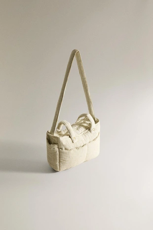 Сумка для коляски для будущих мам из муслина в полоску- Заказать в России