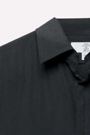 Рубашка-поло из шелка LUDOVIC DE SAINT SERNIN X ZARA- Заказать в России