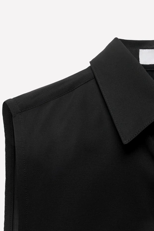 Рубашка с контрастной полупрозрачной спинкой LUDOVIC DE SAINT SERNIN X ZARA- Заказать в России