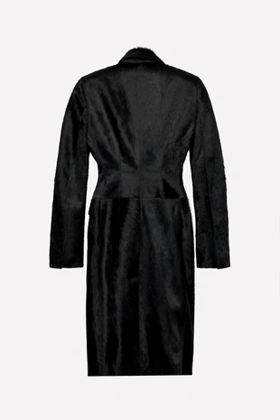 Облегающее кожаное пальто с овчиной от людовика де сен-серна X ZARA- Заказать в России