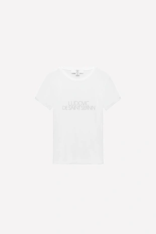 Футболка с блестящим текстом LUDOVIC DE SAINT SERNIN X ZARA- Заказать в России