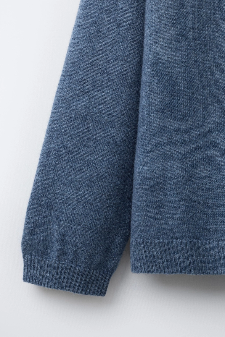 Поло из вязаной шерсти