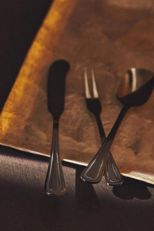 Набор столовых приборов для десертов из шести предметов цвета серебро- Заказать в России