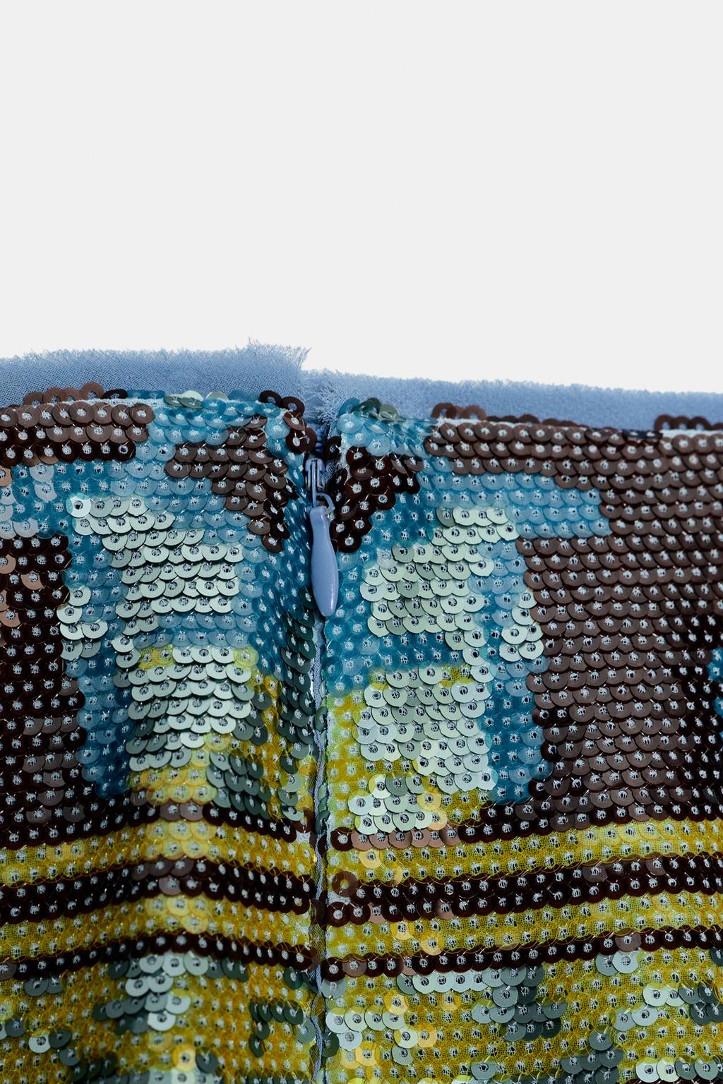 ЮБКА МИДИ С ПАЙЕТКАМИ — ZW COLLECTION LIMITED EDITION