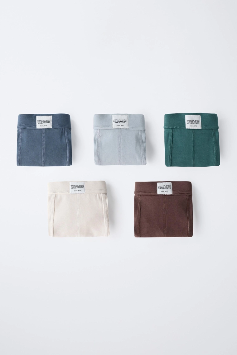 Набор из пяти помеченных трусов для возраста 6-14 лет