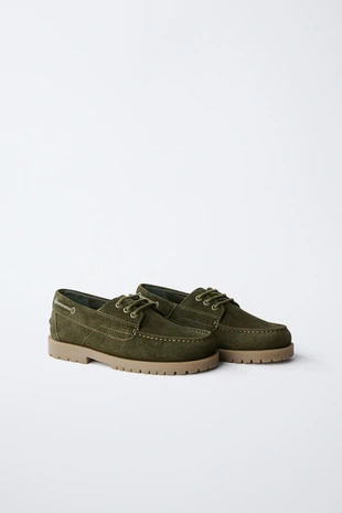 Кожаные топсайдеры- Заказать в России