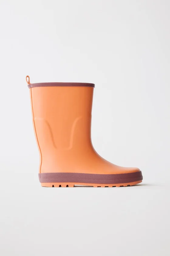 Резиновые сапоги с блоком цветов zara