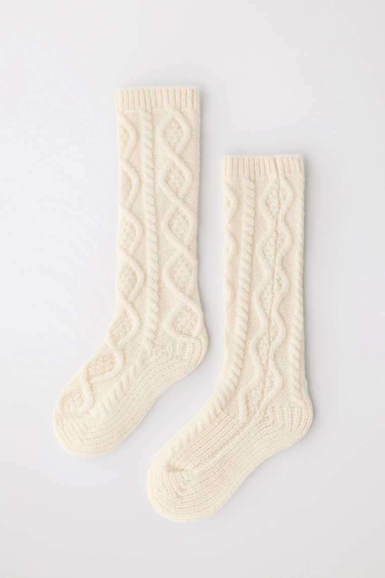 Длинные вязаные шерстяные носки limited edition