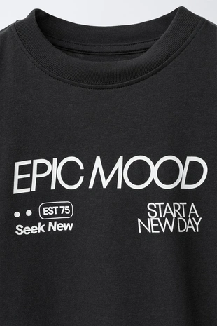 Футболка с текстовым принтом- Заказать в России