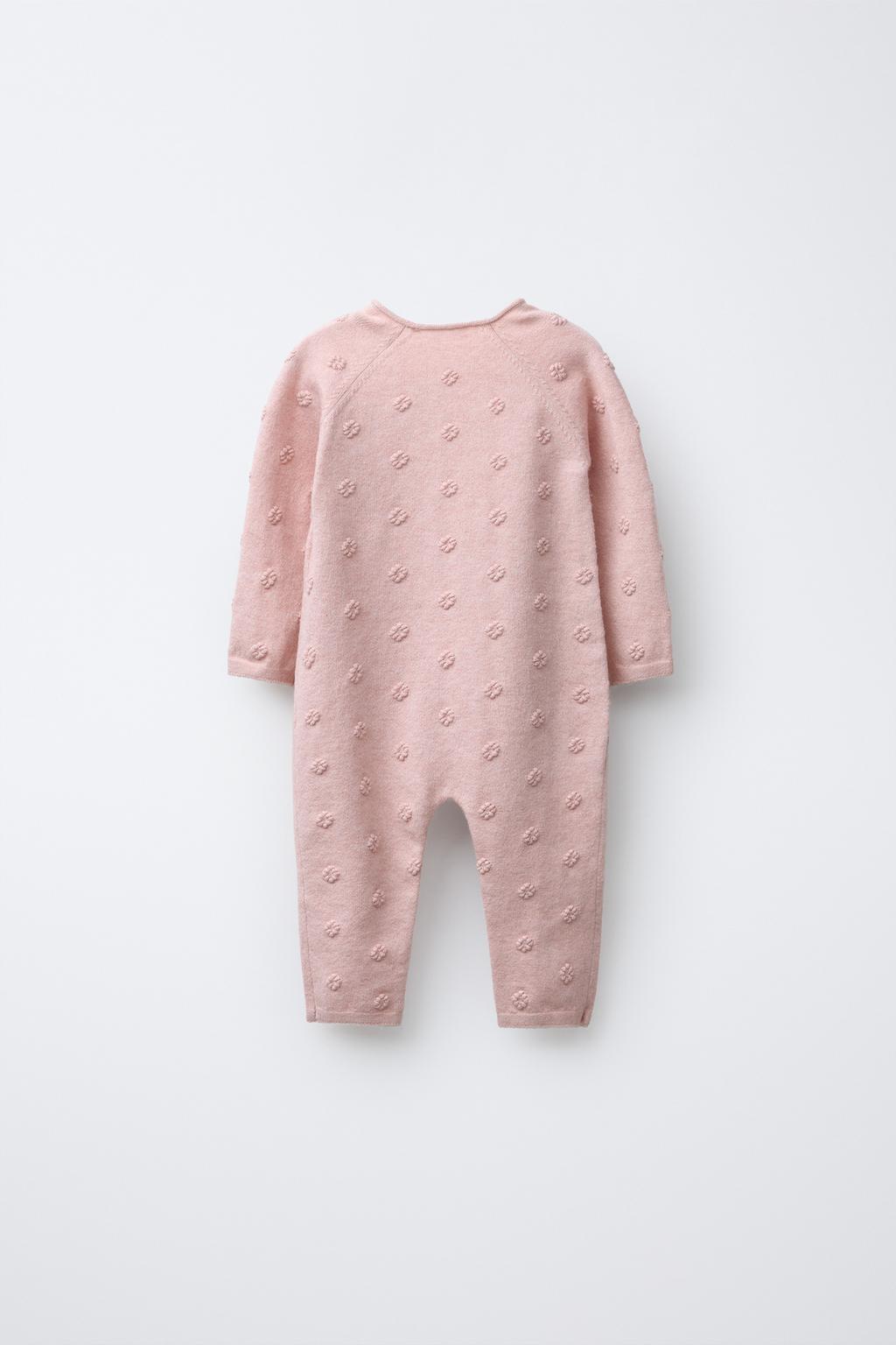 ДЛИННЫЙ ВЯЗАНЫЙ КОМБИНЕЗОН С ВЫШИТЫМИ ЦВЕТАМИ