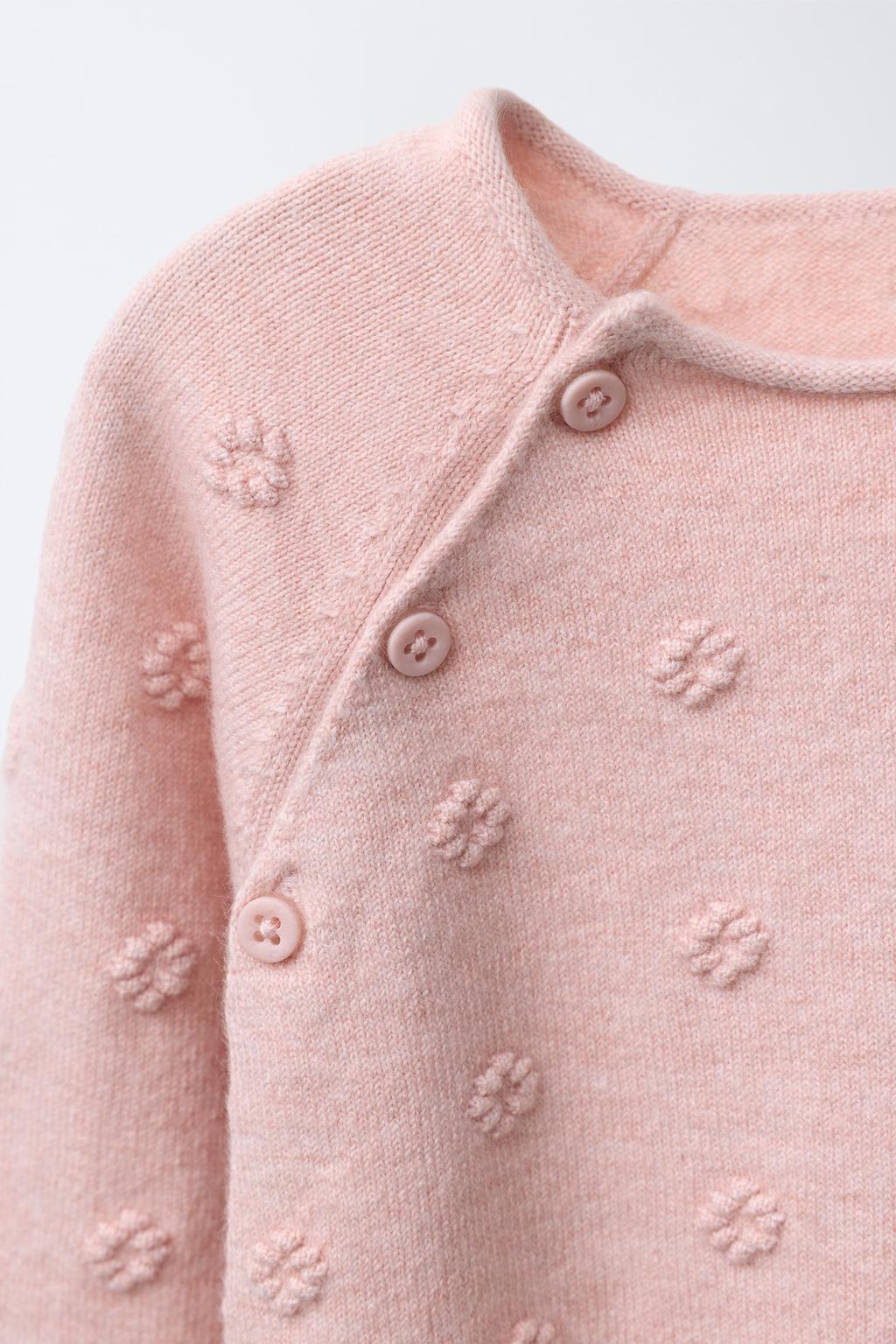 ДЛИННЫЙ ВЯЗАНЫЙ КОМБИНЕЗОН С ВЫШИТЫМИ ЦВЕТАМИ