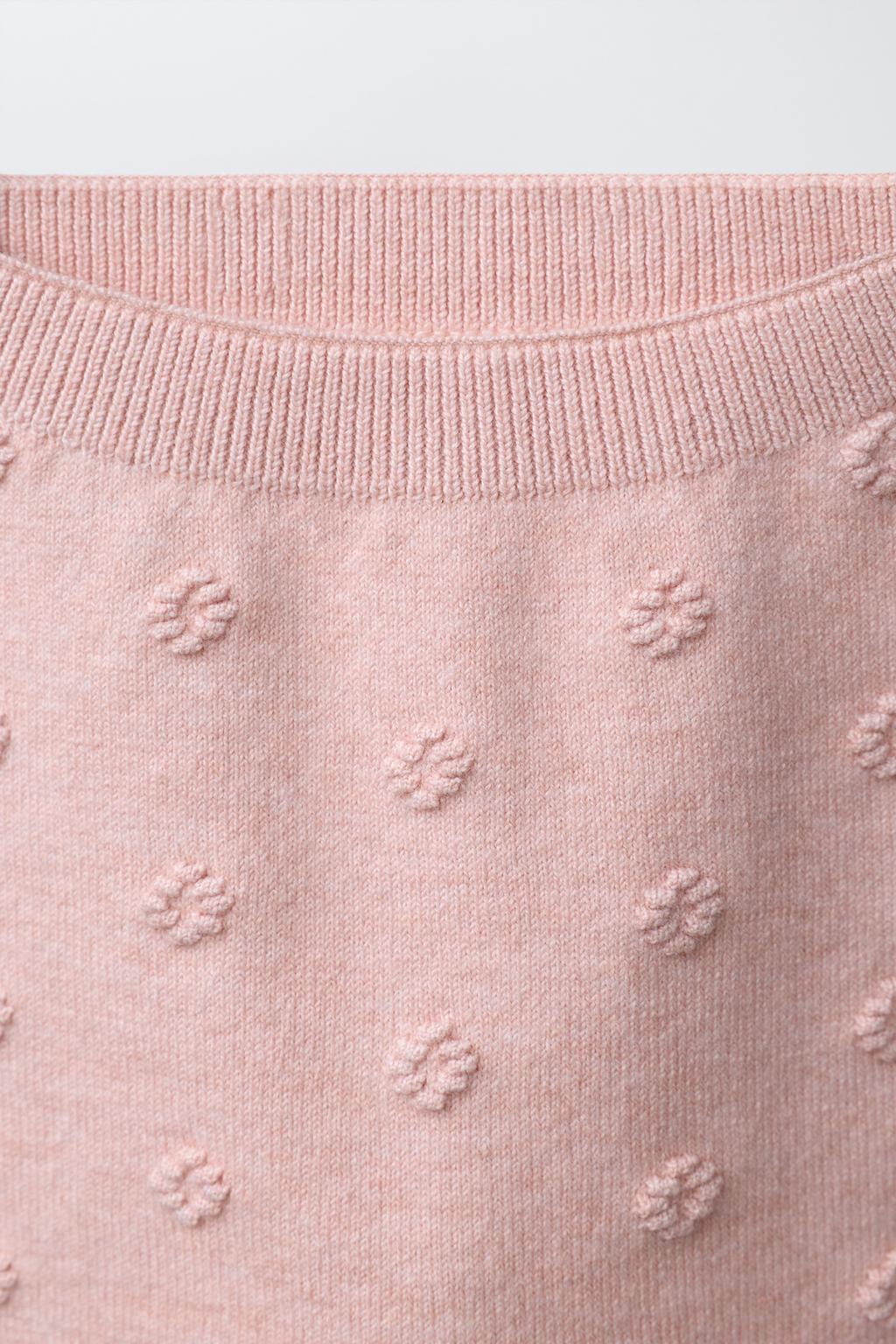 ЛЕГИНСЫ ИЗ ТРИКОТАЖА С ЦВЕТОЧНОЙ ВЫШИВКОЙ