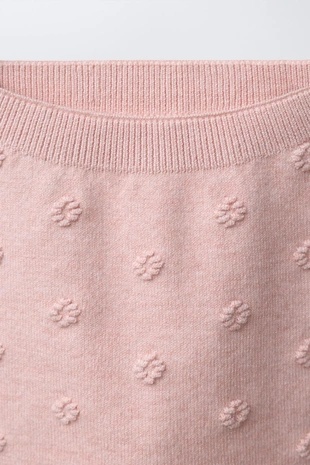 Легинсы из трикотажа с цветочной вышивкой- Заказать в России