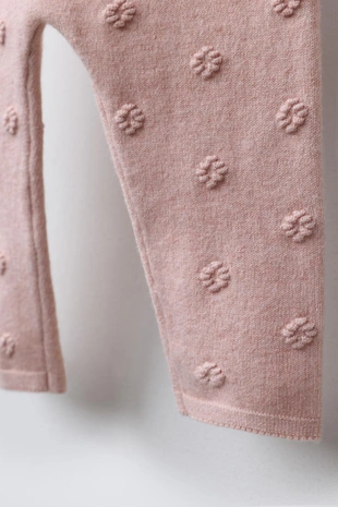 Легинсы из трикотажа с цветочной вышивкой- Заказать в России