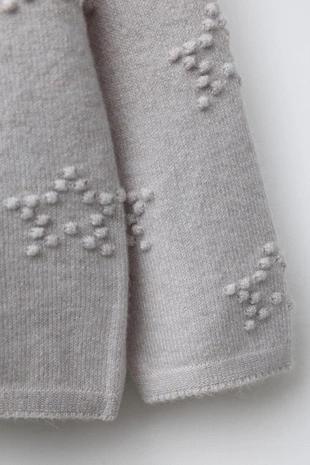 Вязаный джерси с вышитыми звездами- Заказать в России