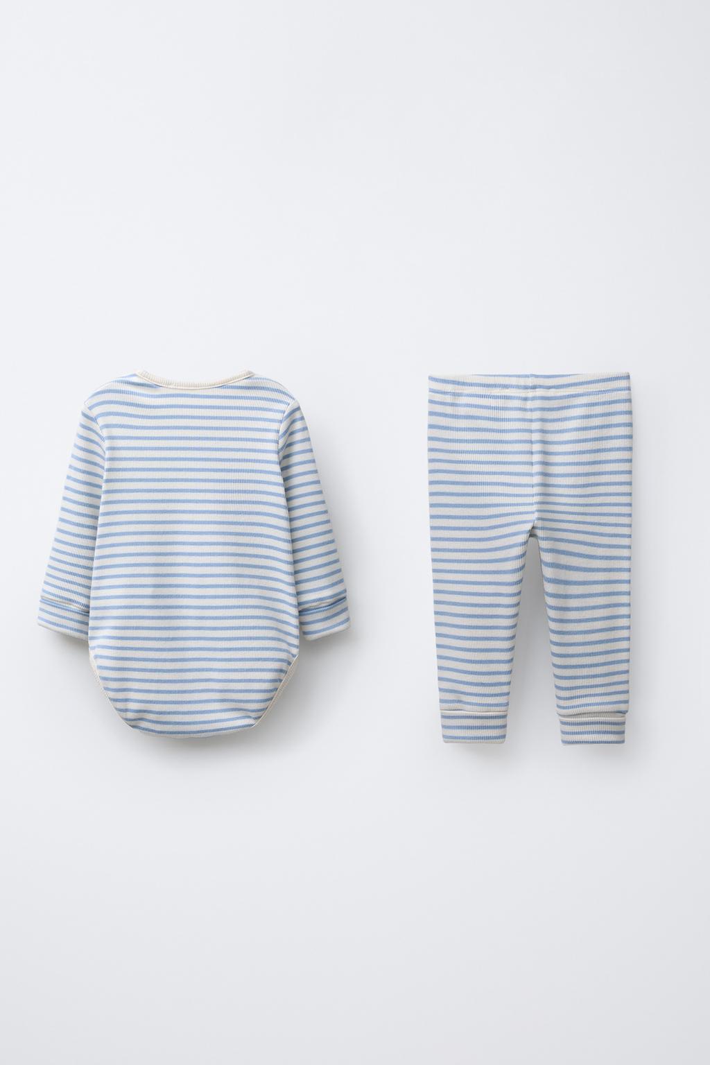 КОМПЛЕКТ БОДИ И ЛЕГИНСЫ В ПОЛОСКУ