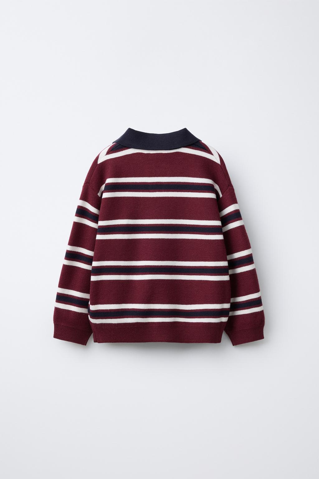 ТРИКОТАЖНОЕ ПОЛО В ПОЛОСКУ С ВЫШИВКОЙ