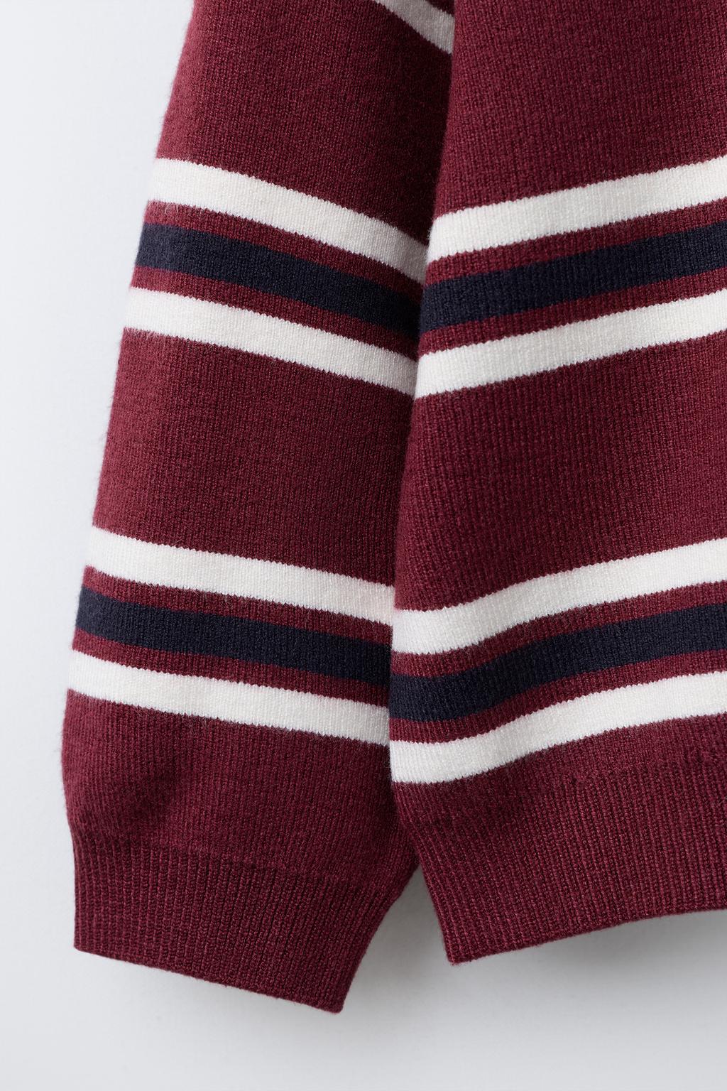 ТРИКОТАЖНОЕ ПОЛО В ПОЛОСКУ С ВЫШИВКОЙ