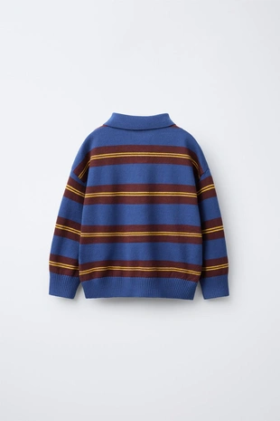 Трикотажное поло в полоску- Заказать в России