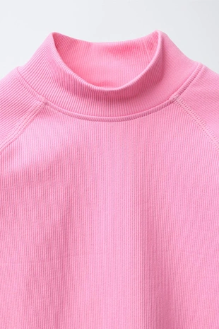 Термофутболка в рубчик с рельефной надписью- Заказать в России