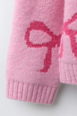 Вязаный джемпер «банты»- Заказать в России