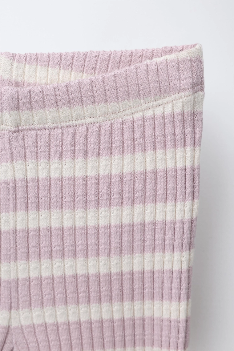 Набор комбинезонов с футболкой и леггинсами в рубчик