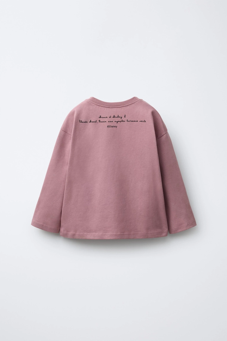 Футболка с рисунком моне с микки и минни маус © disney