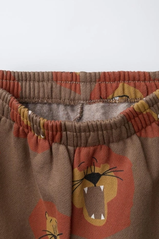 Комплект для джоггинга: свитшот и брюки-джоггеры «львы»- Заказать в России