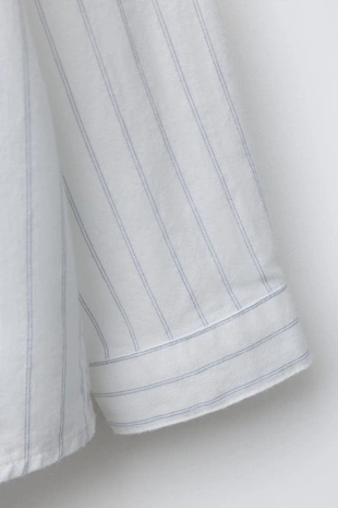 Теплая рубашка в полоску- Заказать в России