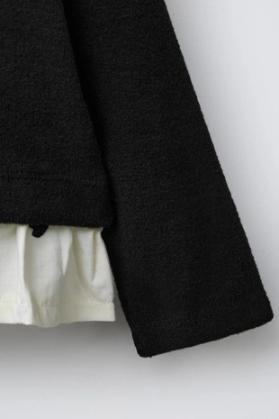 Комбинированная футболка SOFT TOUCH с бантом и сердечками- Заказать в России