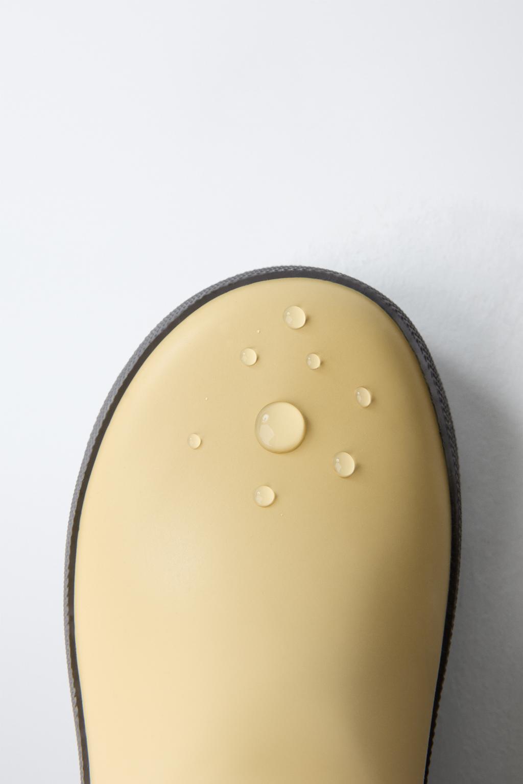 Резиновые сапоги в стиле колор-блок zara