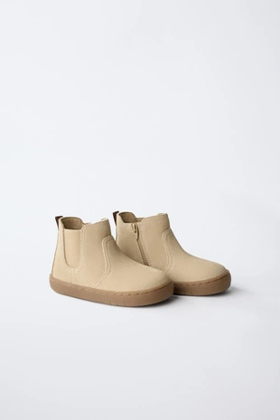 Sand Brown | 7101/730/107 - Zara Кожаные ботинки BAREFOOT